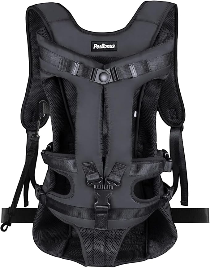PetBonus Pet Front Dog Carrier Backpacks, Adjustable Pet Backpack, Legs Out by Petbonus