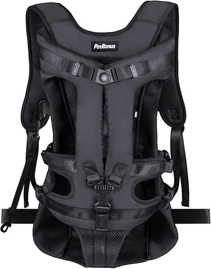 PetBonus Pet Front Dog Carrier Backpacks, Adjustable Pet Backpack, Legs Out by Petbonus