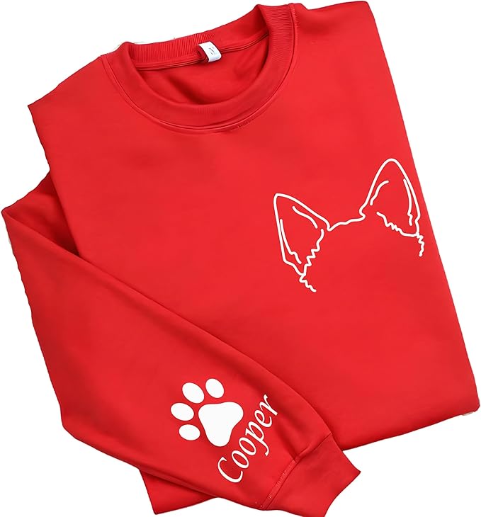Custom Dog Mom Shirt Personalized Dog Ears Sweatshirt - Image 9