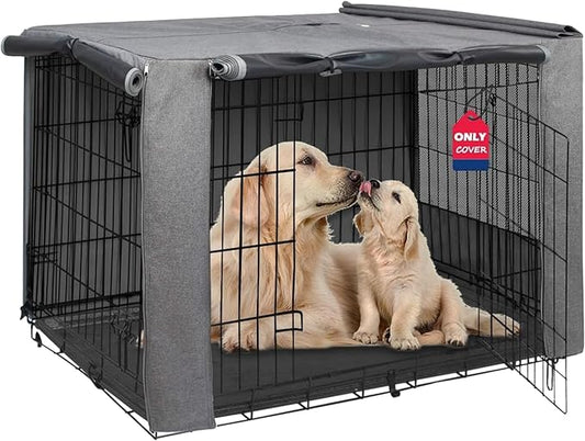 HiCaptain Breathable Dog Crate Cover 48 Inch, Durable Heavy Duty Kennel Cover by HiCaptain