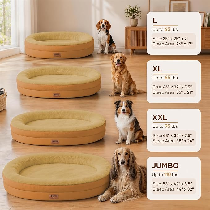 Orthopedic Dog Bed for Medium Dogs, Waterproof Dog Bed - Image 5