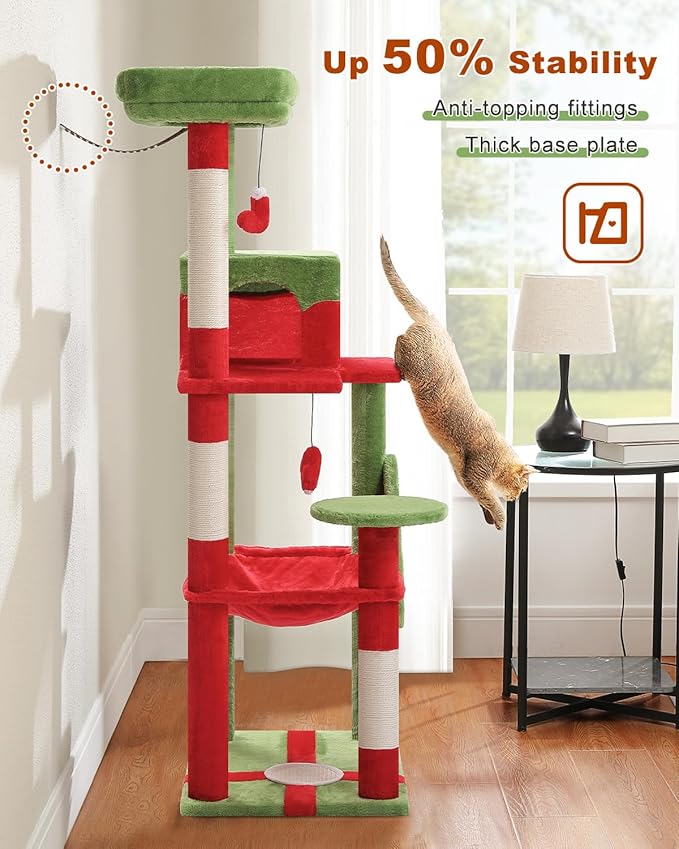 MUTTROS Cat Christmas Tree for Indoor Cats – 56.3“ Cat Proof Christmas Tree - Image 7