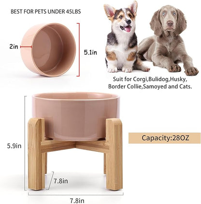Petygooing 28 OZ Elevated/Raised Ceramic Dog Bowl - Image 3