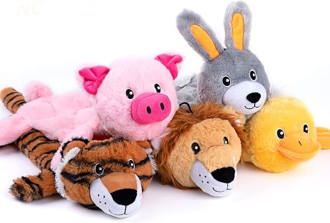 Nocciola 5 PCS Less Stuffing Dog Squeaky Toys by Nocciola