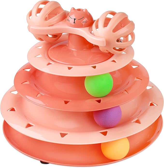 UPSKY Cat Toy Roller 4-Level Turntable Cat Toy Balls by UPSKY