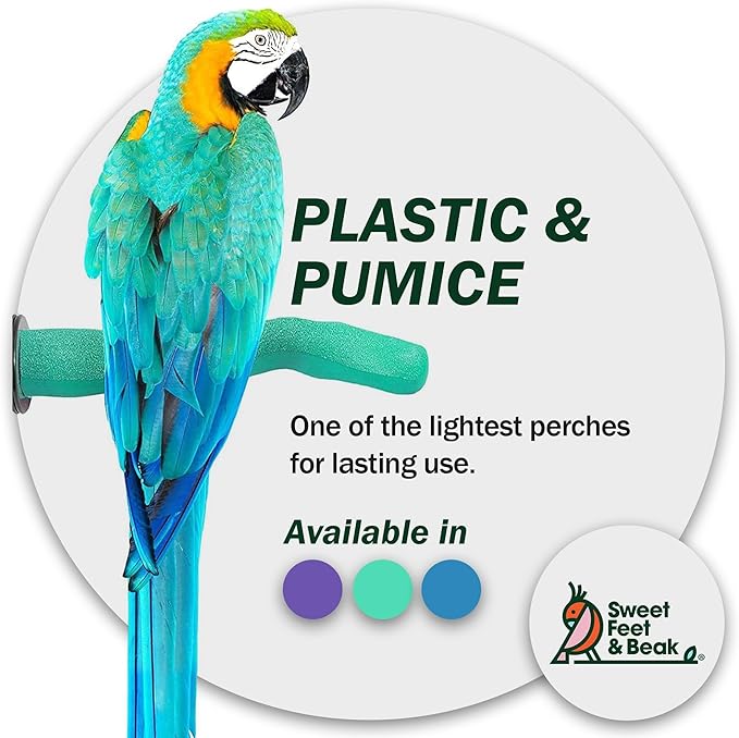 Sweet Feet & Beak Safety Pumice Bird Perch, X-Small 1/2" X 6", Lightweight - Image 5