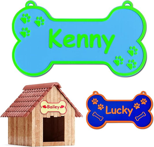 Personalized Dog Crate Sign Custom Dog Kennel Accessories Name Plate Doghouse by CustomYourMemories