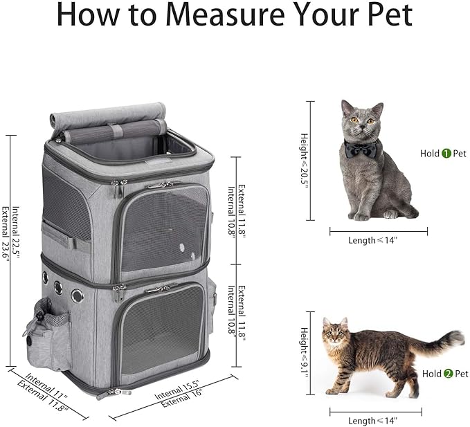 HOVONO Double-Compartment Pet Carrier Backpack - Image 6