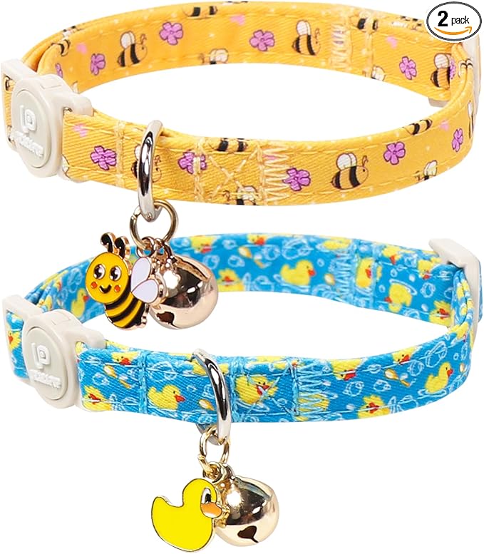 Cat Collar, Pretty Duck Kitten Collars by UPURARAPUP