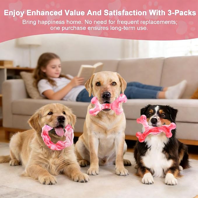 Rensh 3-Pack Tough Dog Chew Toys - Image 5
