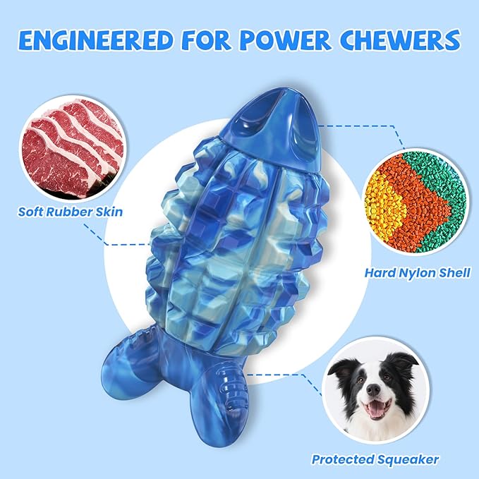 YINEYA Tough Dog Toys for Aggressive Chewers, Durable Dog Chew Toys for Medium - Image 2
