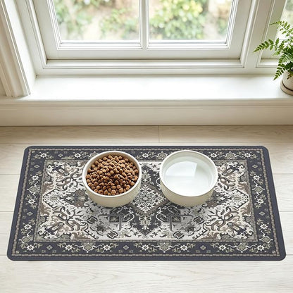 Pet Feeding Mat for Floors Waterproof Dog Mat for Food and Water Absorbent by Unknown