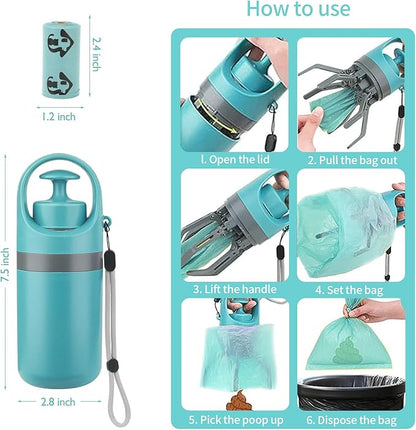 Dog Pooper Scooper, Portable No Touch Poop Scooper - Image 4