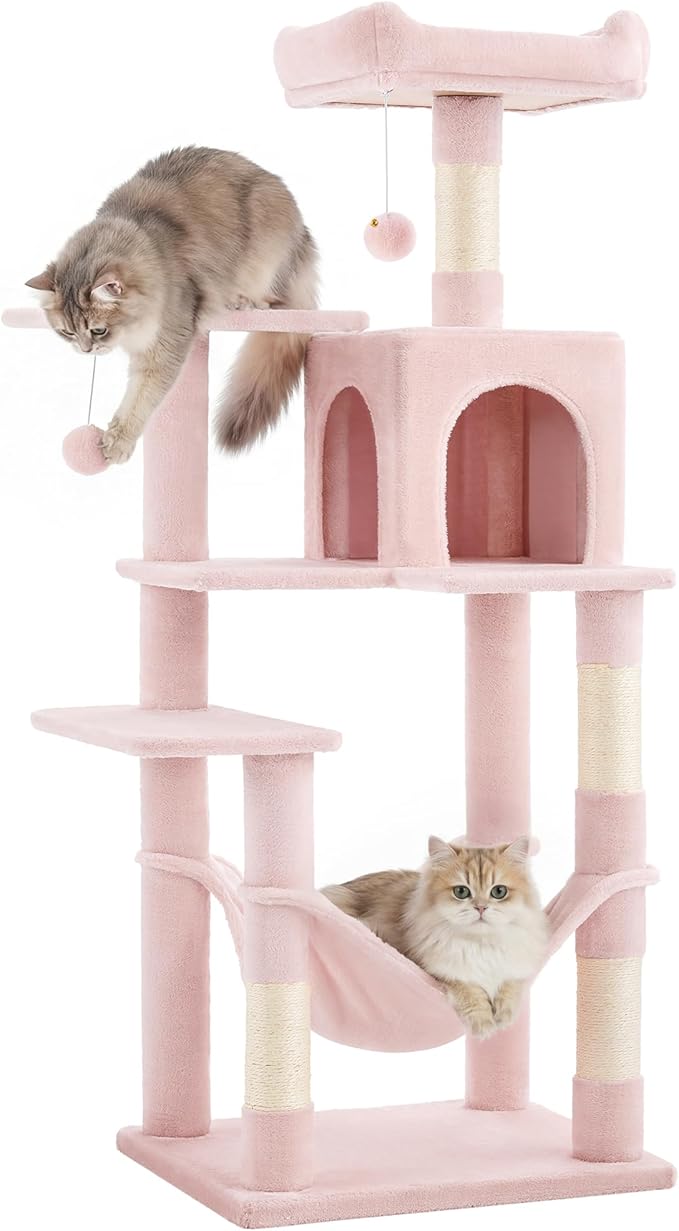 SONGMICS HOME Cat Tree for Indoor Cats, Hammock and Condo by SONGMICSHOME