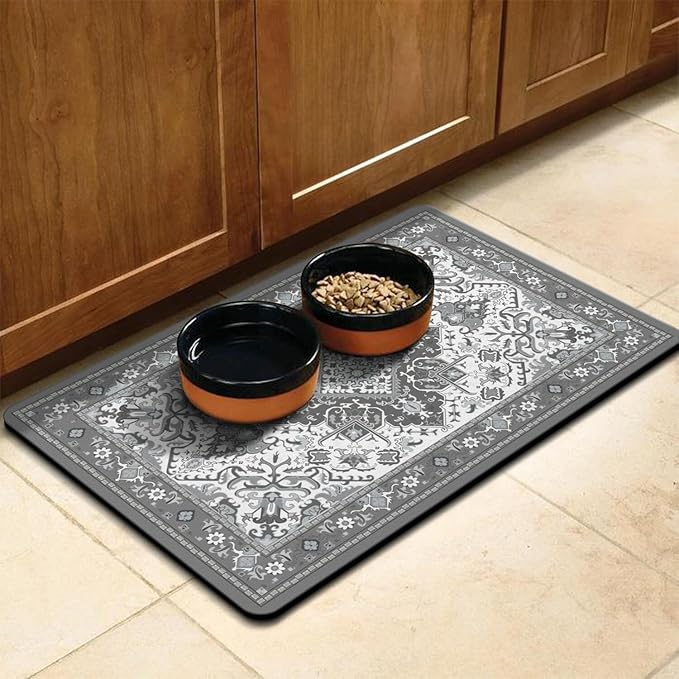 Pet Feeding Mat for Floors Waterproof Dog Mat for Food and Water Absorbent - Image 8