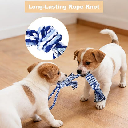Depets Dog Rope Toys for Small Dogs, Puppy Tug of War Interactive Toy, Washable - Image 6