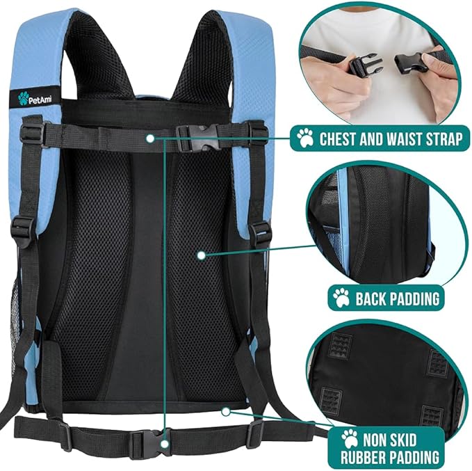 PetAmi Dog Backpack Carrier for Small Medium Dogs Large Cats up to 18 lbs - Image 5