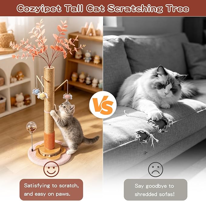 45" Tall Cat Scratching Post - Image 6