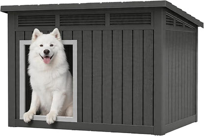Fancyango Large Dog House with Removable Roof by Warmnestforpets