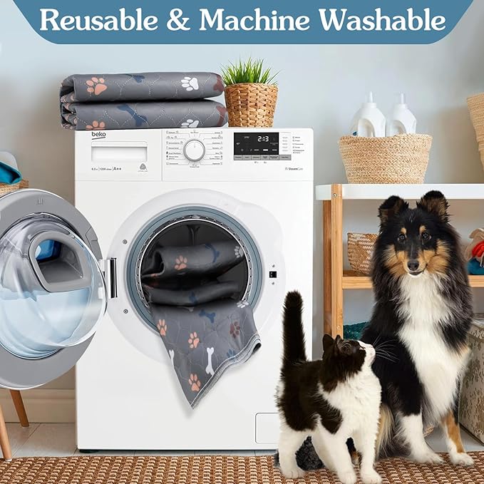 Washable Pee Pads for Dogs，2Pack 31x36 Reusable Puppy Pads - Image 3