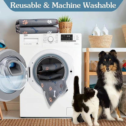 Washable Pee Pads for Dogs, Non Slip Fast Absorbent Whelping Pee Pads for Dog - Image 4