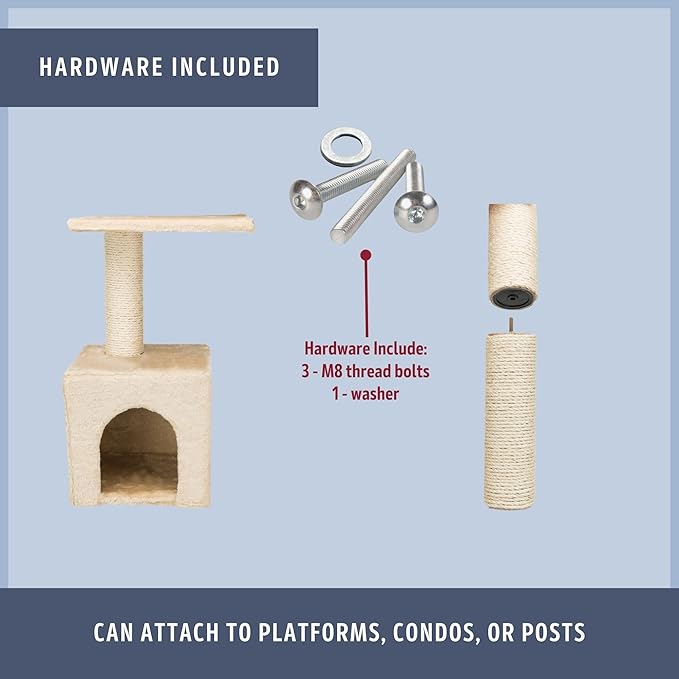 Trixie Replacement Sisal Post for Scratching Posts, Cat Trees and Cat Towers - Image 5