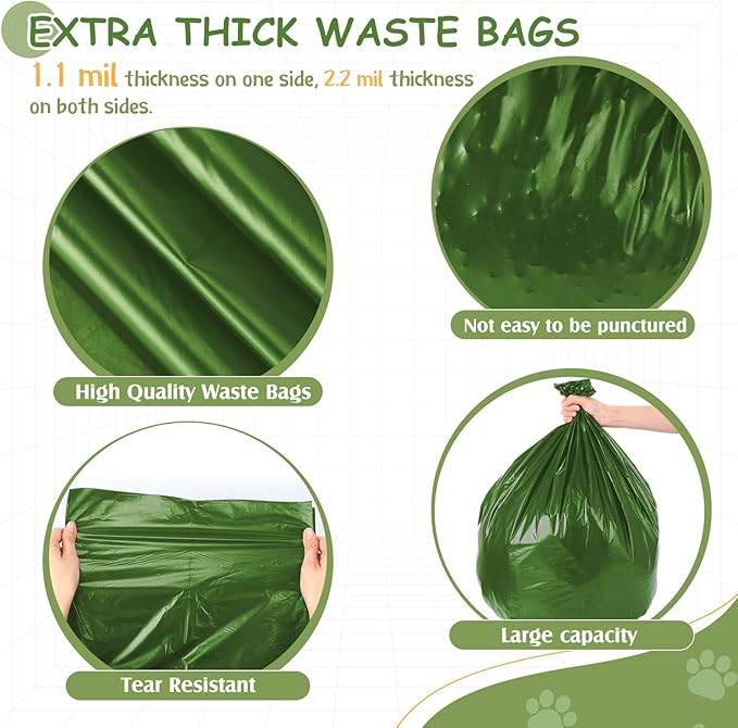 150 Pcs Dog Waste Poop Bags Dog Large Leak Proof Bags 26"x 33" Pet Waste - Image 3