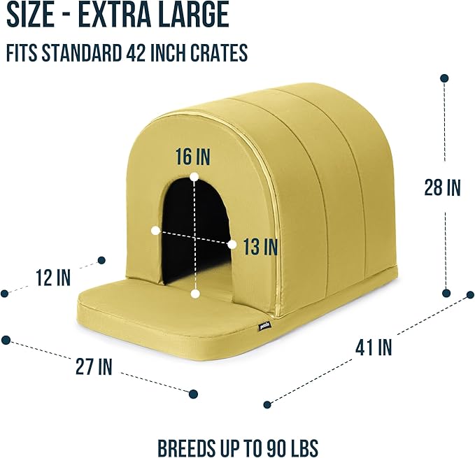 PELZIN Orthopedic Dog Bed House - Image 9