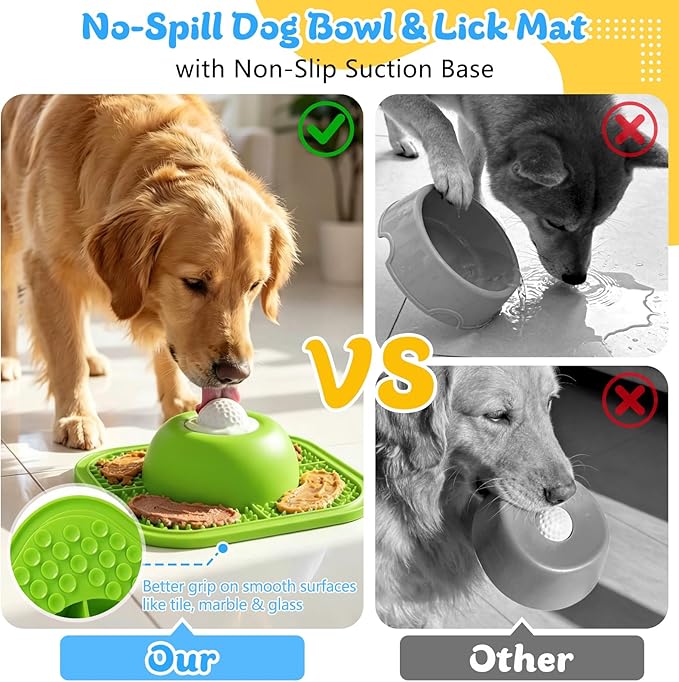 Slow Feeder Dog Bowls & Lick Mat - Image 5