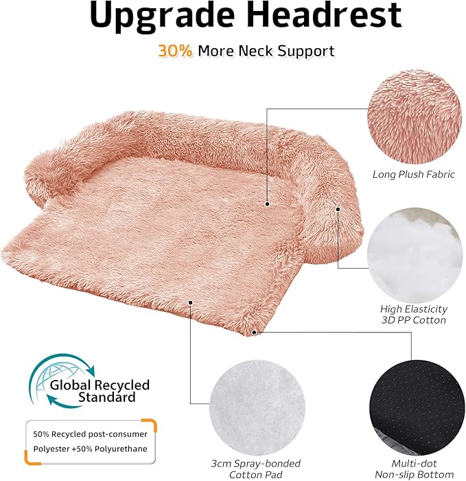 GGIB Calming Dog Bed Fluffy Plush Dog Mat - Image 2