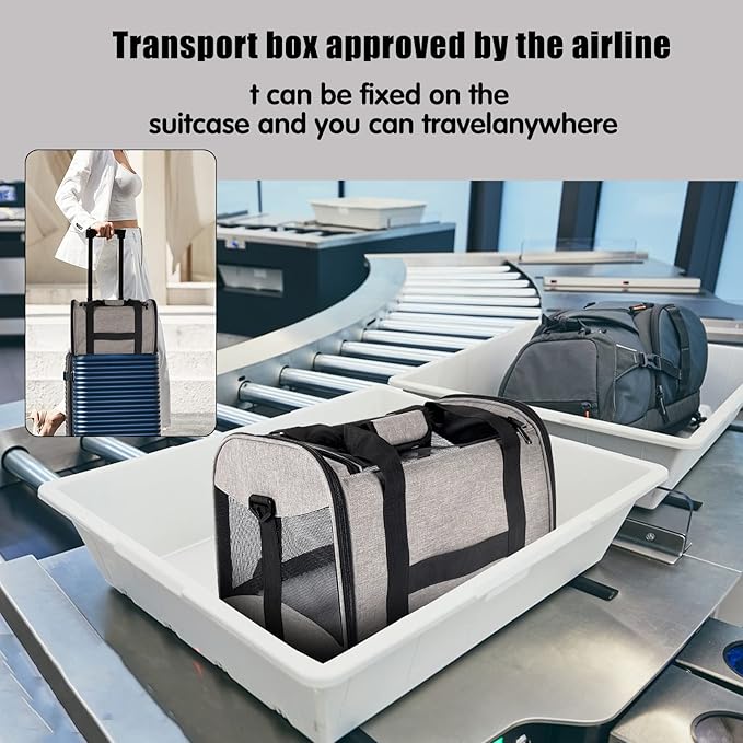 Small Animals Cat Carrying Case Pet Carrier Airline Approved, Protable and - Image 6