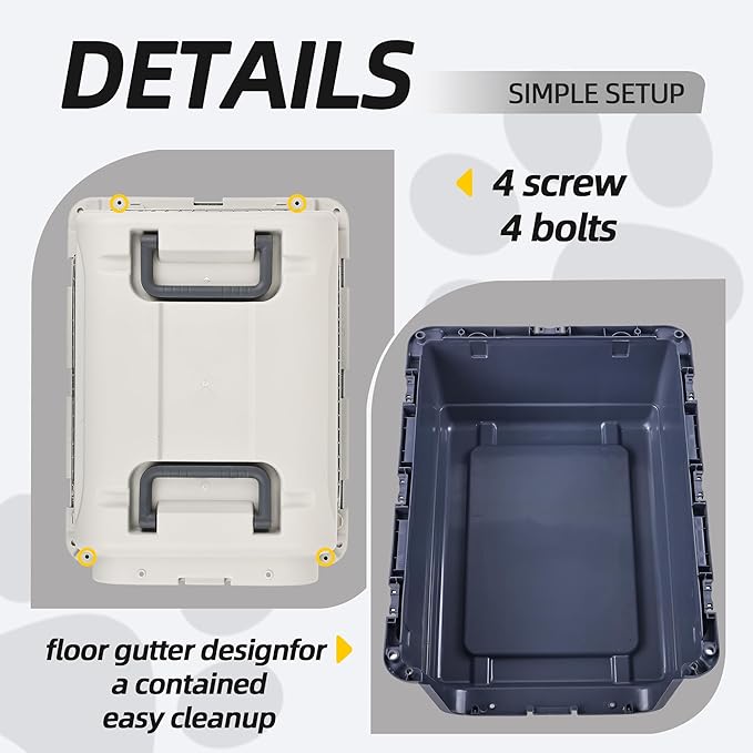 Elevon Plastic Kennels, Plastic Dog Crate, Airline Approved Pet Carrier - Image 4