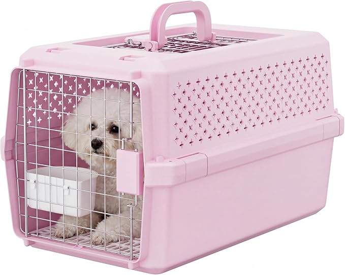 RIZZARI Medium Cat Carrier for Cats & Small Dogs: Durable Hard-Sided Pet Carrier by RIZZARI