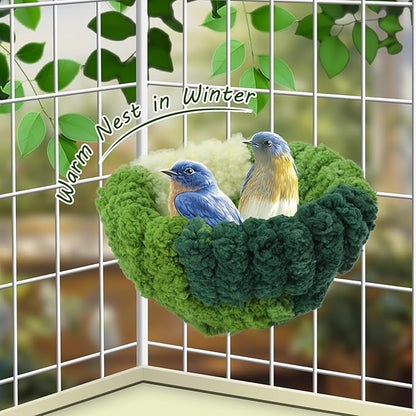 Admaison Bird Nest for Cage, Plush Hanging Bird Bed for Parakeet, Breeding Bird - Image 5