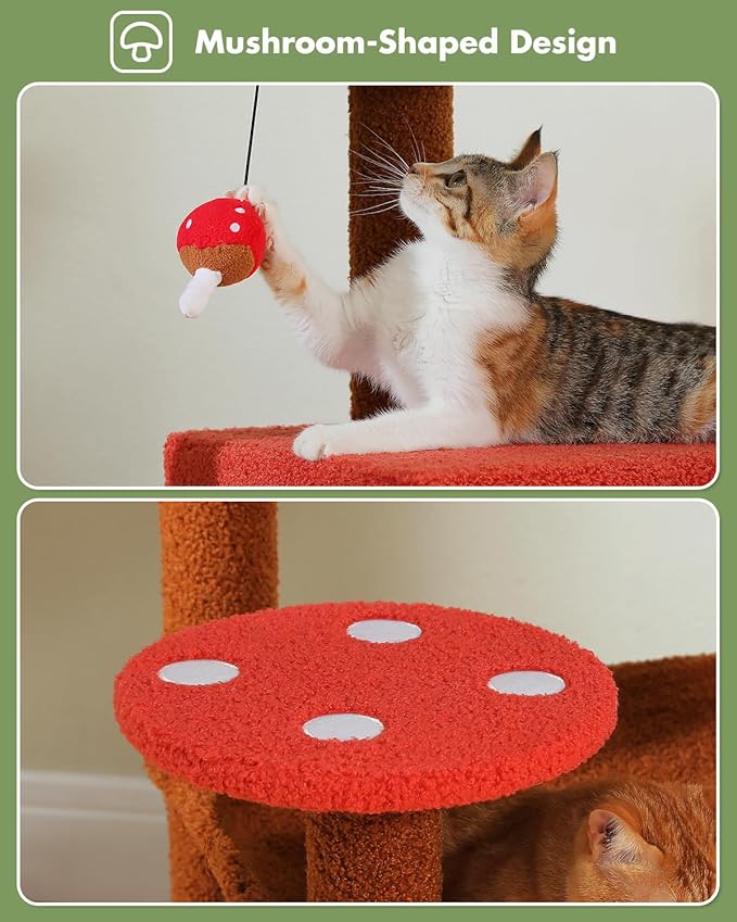 MUTTROS Mushroom Cat Tree Tower - Image 5