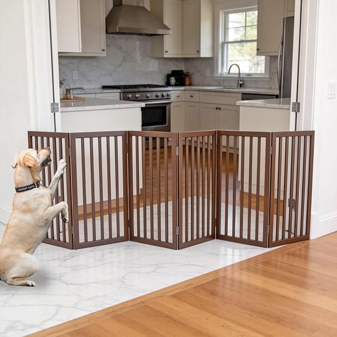 Dog Gate Indoor, Freestanding Dog Fence - Image 2