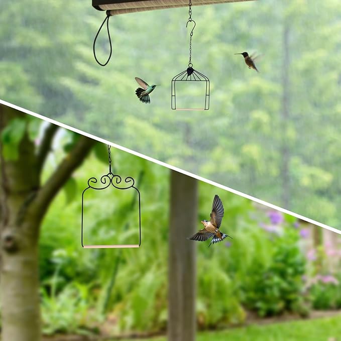 Metal Frame Hummingbird Swings and Perches - Image 4
