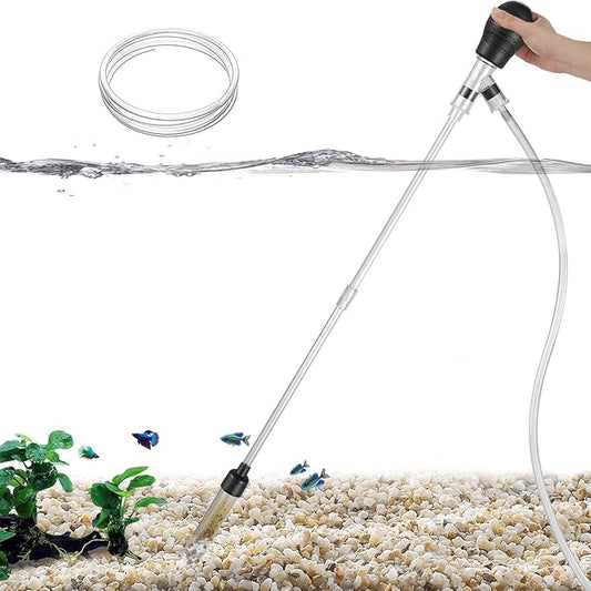 Carefree Fish Aquarium Small Gravel Cleaner 6Ft Hose Fish Tank Water Changer by CarefreeFish