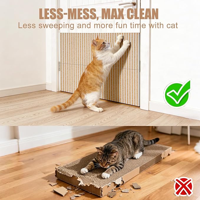 Natural Cork-Cat Scratch mat Upgraded-Cat Scratch Pad Rug-cat Couch - Image 3