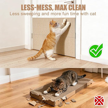 Natural Cork-Cat Scratch mat Upgraded-Cat Scratch Pad Rug-cat Couch - Image 3