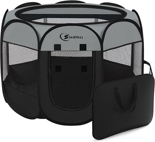 Siedihit Dark Grey Puppy Playpen by Siedihit