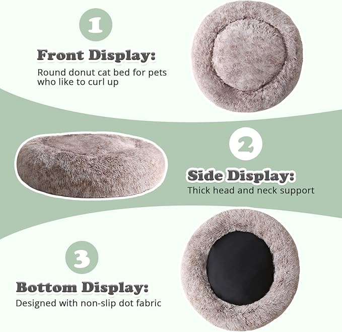 JOLLYVOGUE Dog & Cat Bed, Calming Anti-Anxiety Pet Bed - Image 6