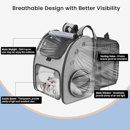 Expandable Pet Carrier Backpack, Airline Approved Cat & Dog Backpack Carrier - Image 6
