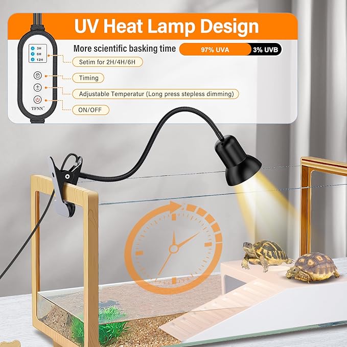 TFNN Reptile Heat Lamp, Heat Lamp - Image 4