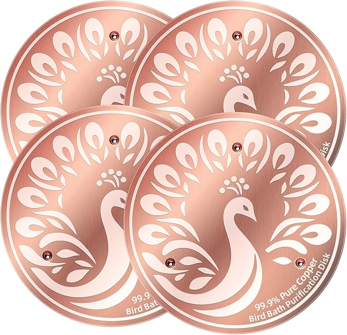 Bird Bath Cleaning Discs, 99.9% Pure Copper Triple-Point Support & Reinforced by Unknown