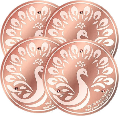 Bird Bath Cleaning Discs, 99.9% Pure Copper Triple-Point Support & Reinforced by Unknown