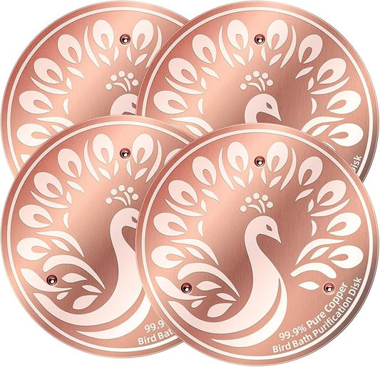 Bird Bath Cleaning Discs, 99.9% Pure Copper Triple-Point Support & Reinforced by Unknown