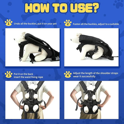 Dog Backpack Carrier, Legs Out Front Pet Carrier - Image 5