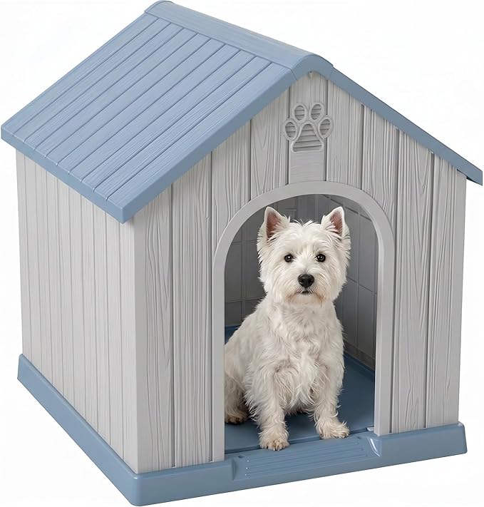 VIXZEN Dog House Indoor Outdoor, Resin Dog House, Sturdy Durable by Vixzen
