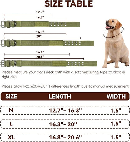 Heavy Duty Dog Collar for Large Dogs, Tactical Dog Collars - Image 2